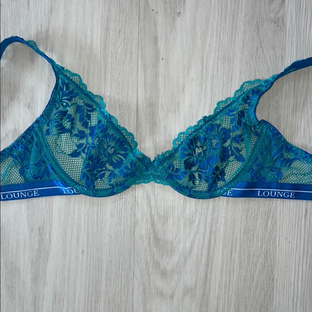 Teal Lace Bra